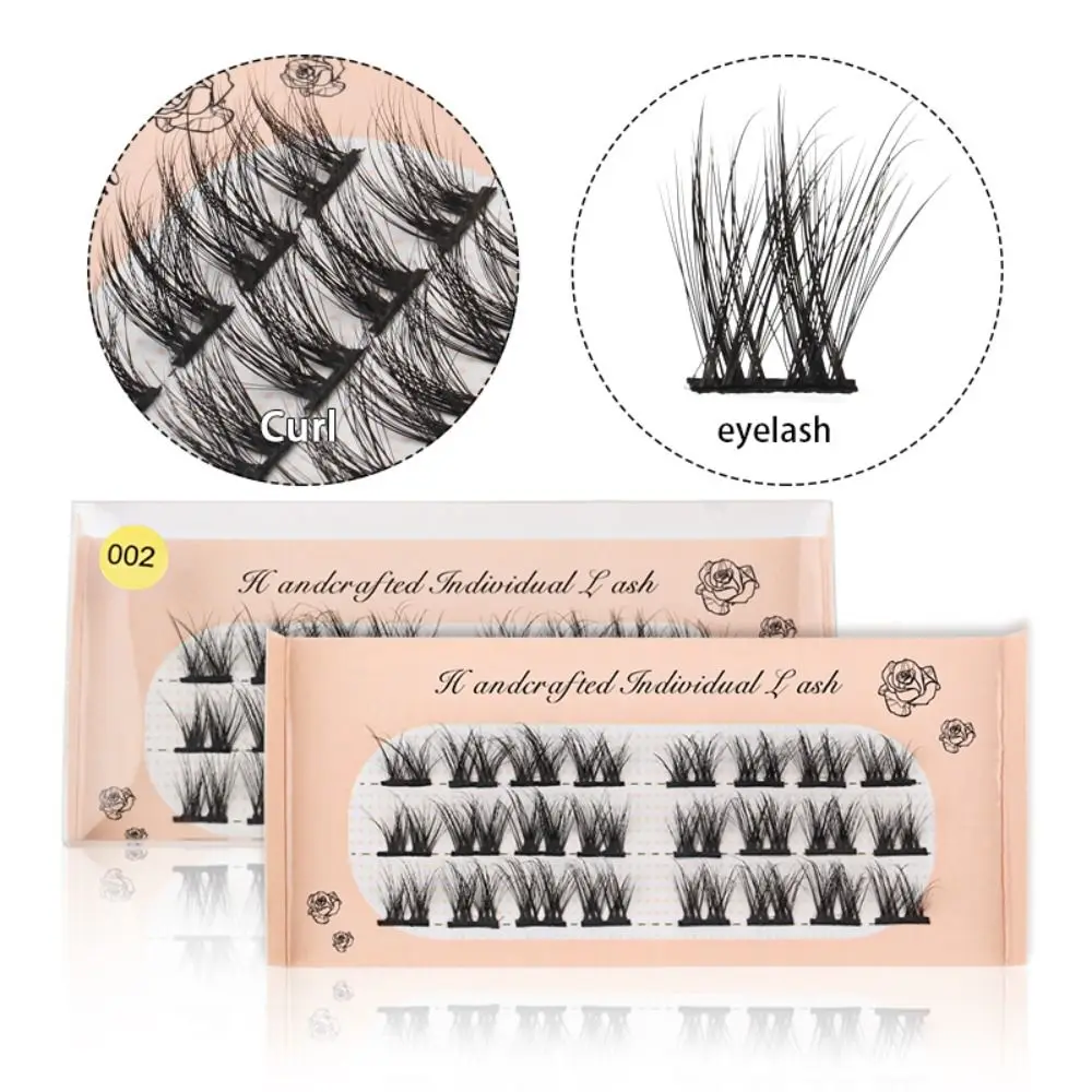 

Individual Eyelashes Fluffy Natural Segmented Eyelashes Bundles Dramatic Lashes Extension Soft False Eyelashes Makeup Cils