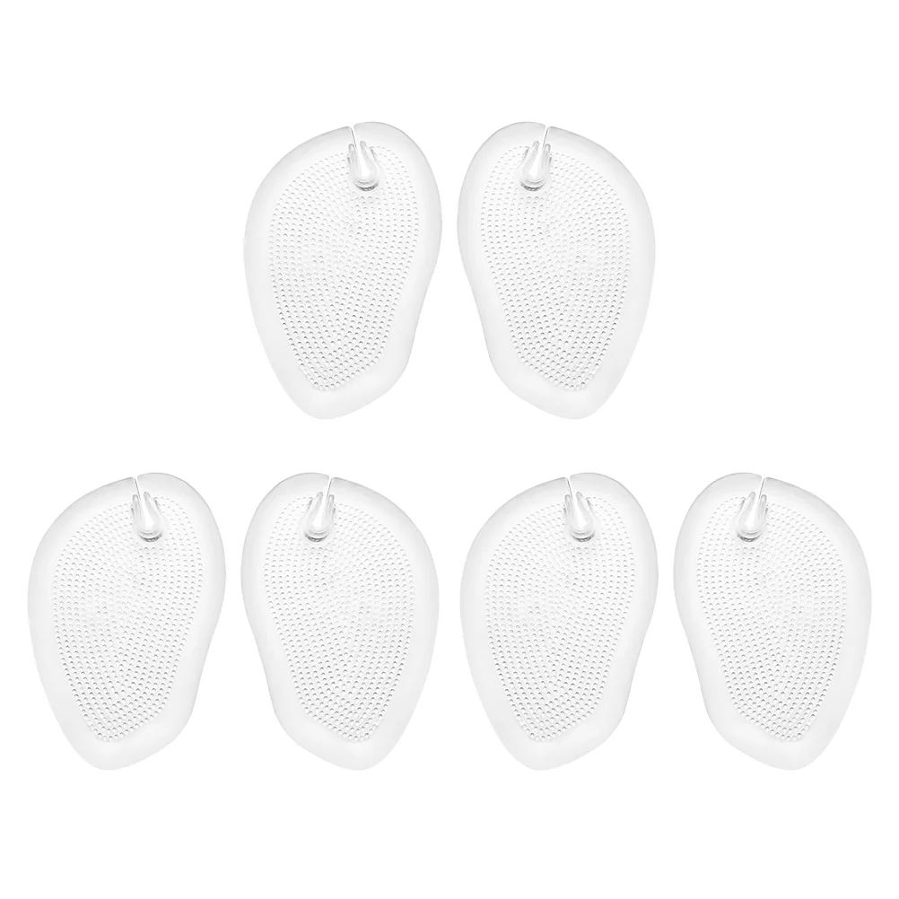 

3 Pairs Foot Cushion Heels Pad Grip Liner Anti-slip Insoles Sandals Forefoot Pads Thong Gel Cushions