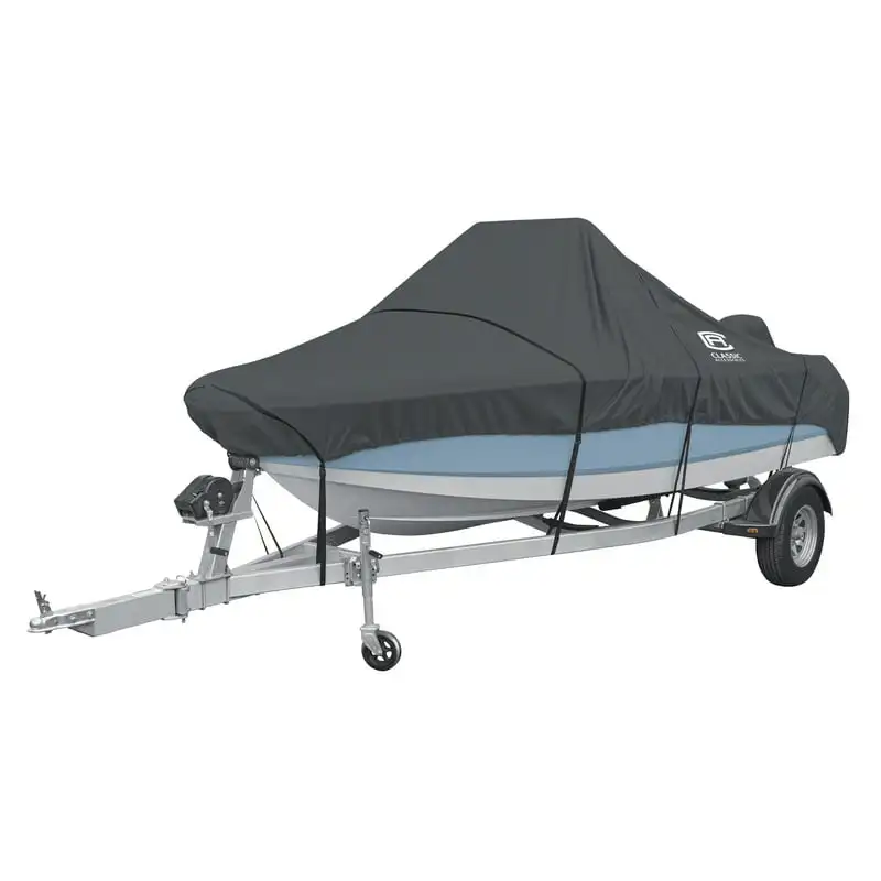 

Center Console Boat Cover, Fits Boats 22' - 24' L x 116" W - Trailerable Boat Cover, Model F, Charcoal