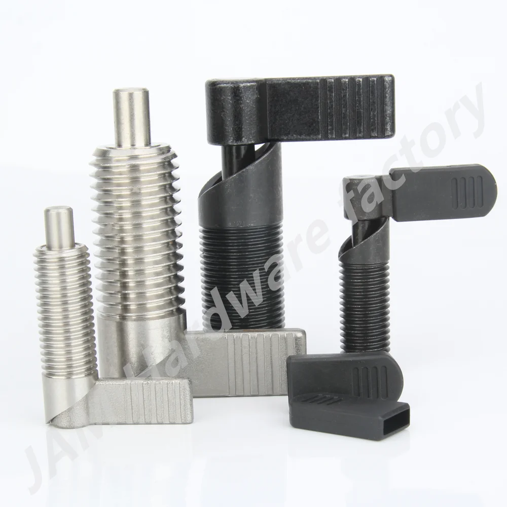 

MJ226 L-Shaped Handle Index Bolts Locking And Lacating Pins Indexing Plungers With Grip Thread Lever Nuts