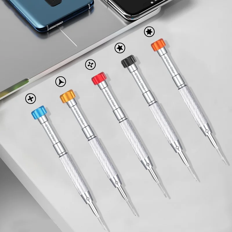 OM MasterXu Ultra Precision 2D Screwdriver Set Pro 2.5 0.6 0.8 1.2 T2 Bit Head Phone Disassembly LCD Repair Battery Flex Tools