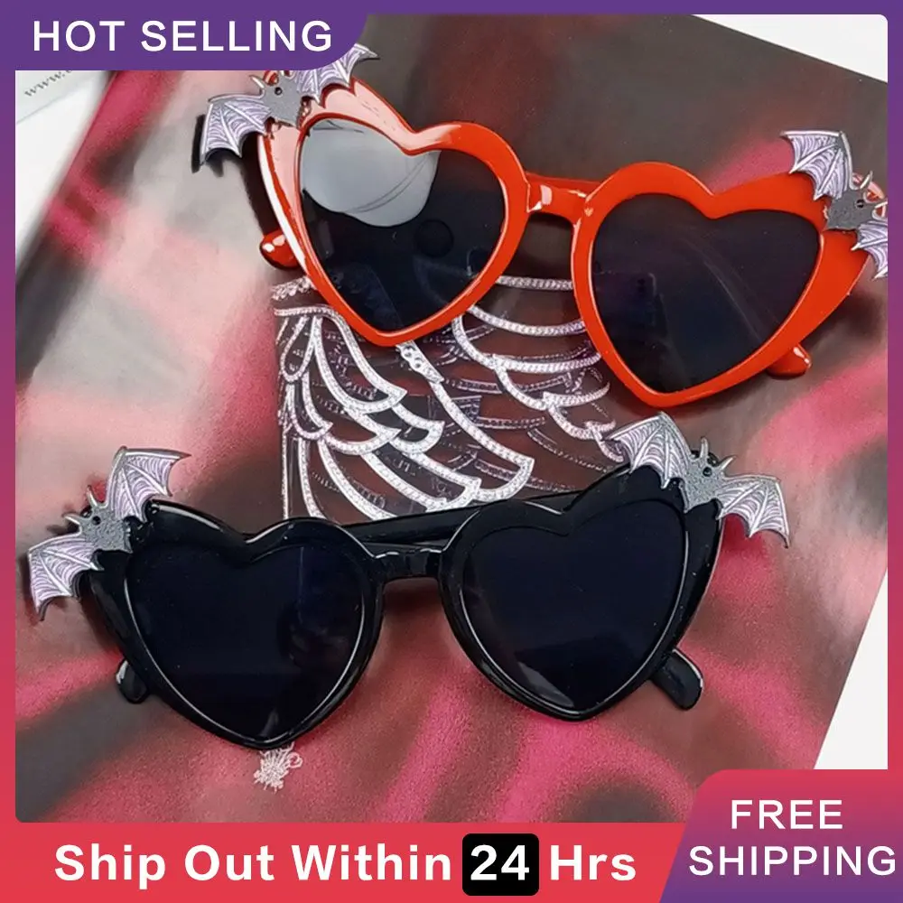 

Солнцезащитные очки летучая мышь, отлично подходят для косплея и маскарада, удобные комплектные аксессуары для костюма Хэллоуина, жуткий Готический Хэл