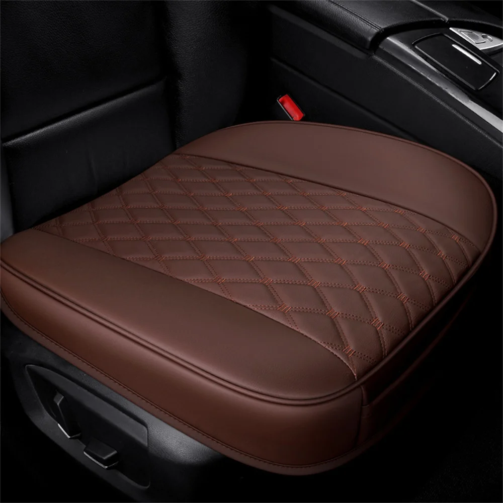 

Car Seat Cover PU Leather Cushion Seasons Universal Breathable For Most Four Door Sedan SUV Ultra-Luxury Car Seat Protection Pad