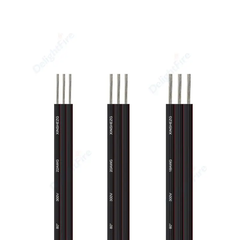 

DelightFire 3-контактный электрический кабель 22AWG 3-жильный