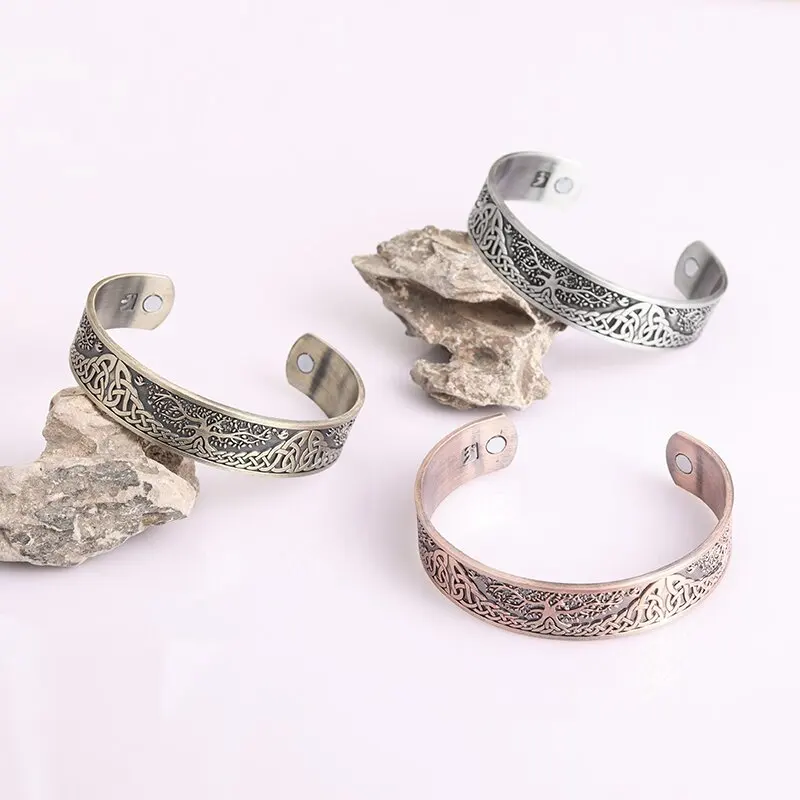 Браслет Регулируемый мужской с деревом жизни винтажная Скандинавская Легенда о