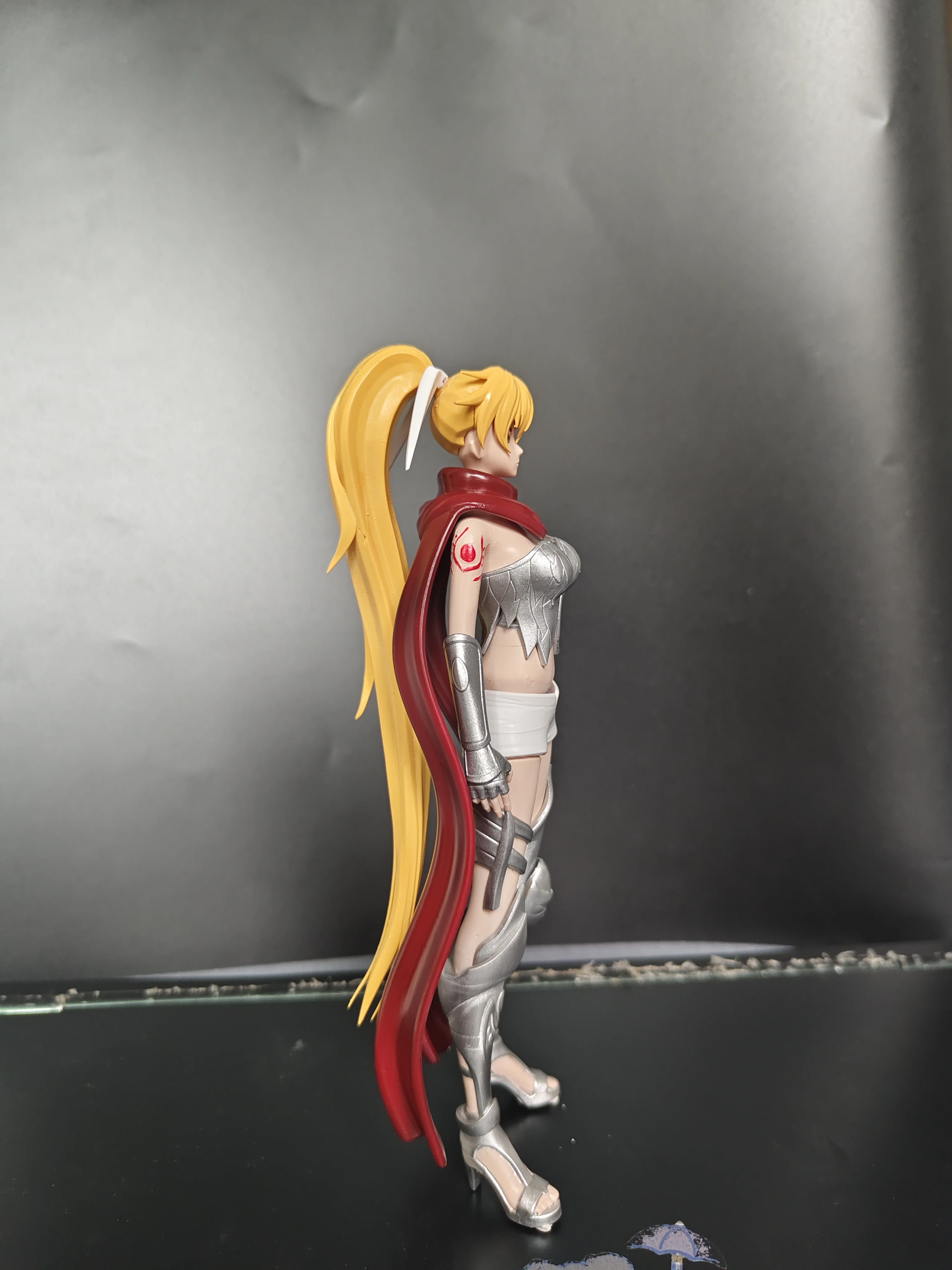 Фото Saint Seiya The Lost Canvas LC-Crane Yuzuriha Серебряная статуя Saint Aries Shion's Junior Sister из смолы Коллекционная модель №3