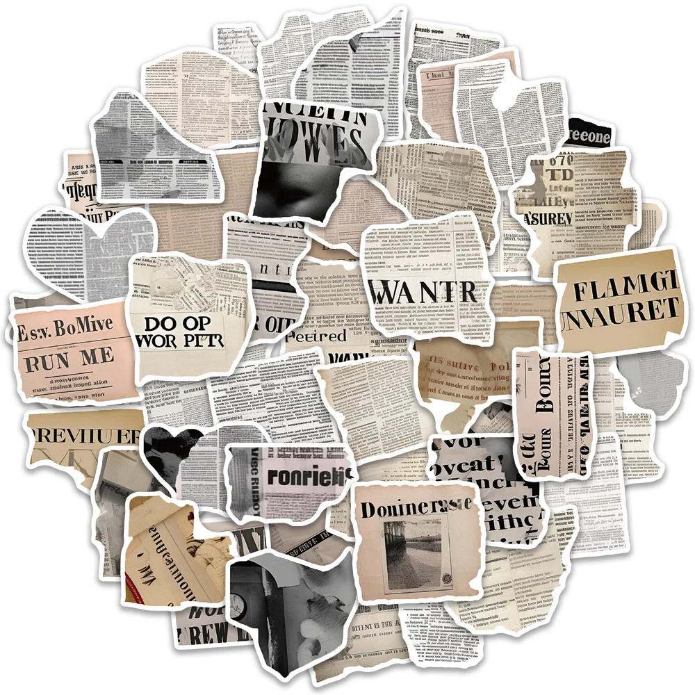 

10/25/50PCS Fragmented Text Stickers Suitcase Kid's Gift DIY Skateboard Laptop Luggage Bike Car Sticker