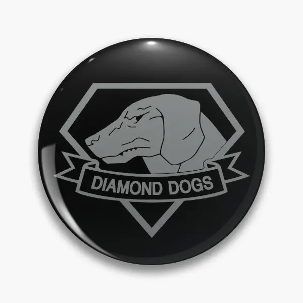 Металлическая шестерня однотонная бриллиантовая собака мягкая пуговица булавка