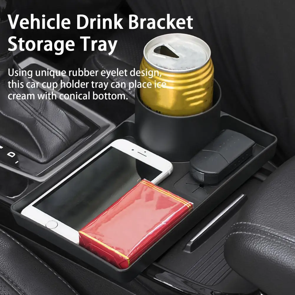 

Car Water Cup Holder Solid Shockproof Stable Vehicle Water Cup Stand Storage Plate Car Supplies