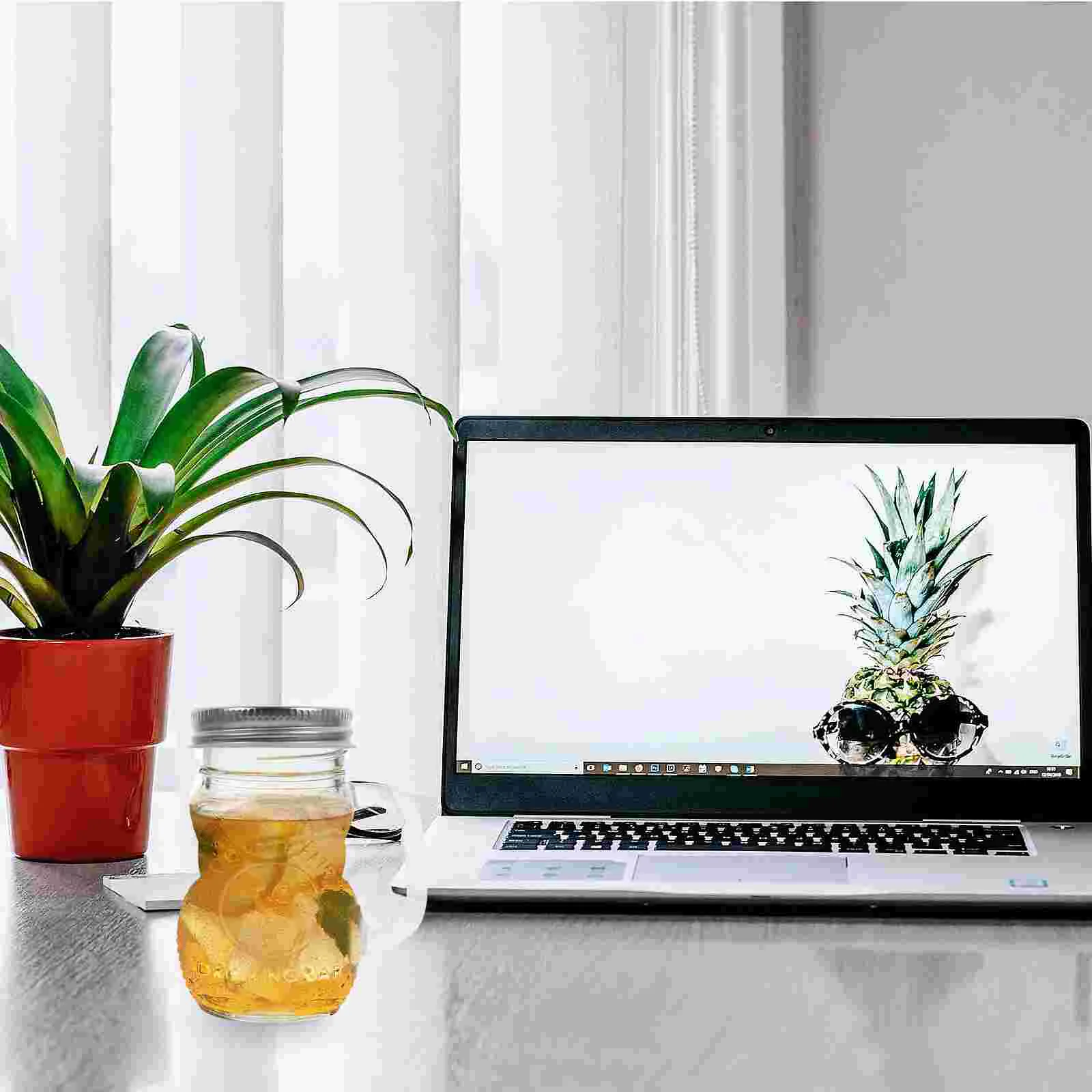 

6Pcs Glass Bottle With Lid Glass Jar With Lid Beverage Bottle Bottle Glass Bottles Beverage Jar Glass Jar Jar