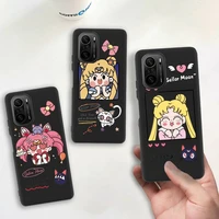 cute beautiful girl sailor moon phone case for redmi 9a 8a note 11 10 9 8 8t redmi 9 k20 k30 k40 pro max silicone soft cover