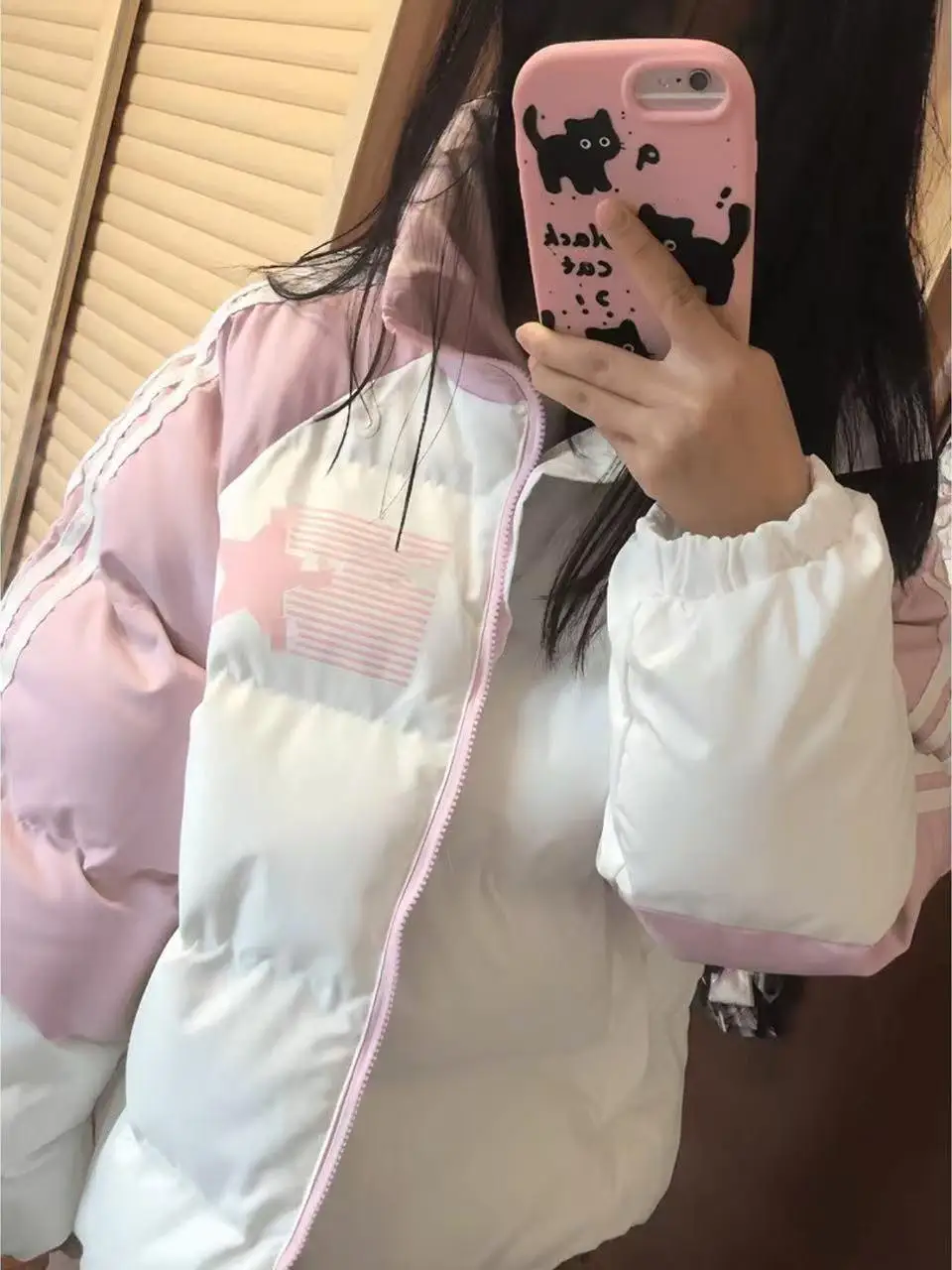 Американская винтажная куртка в полоску XINGX с хлопковой подкладкой верхняя