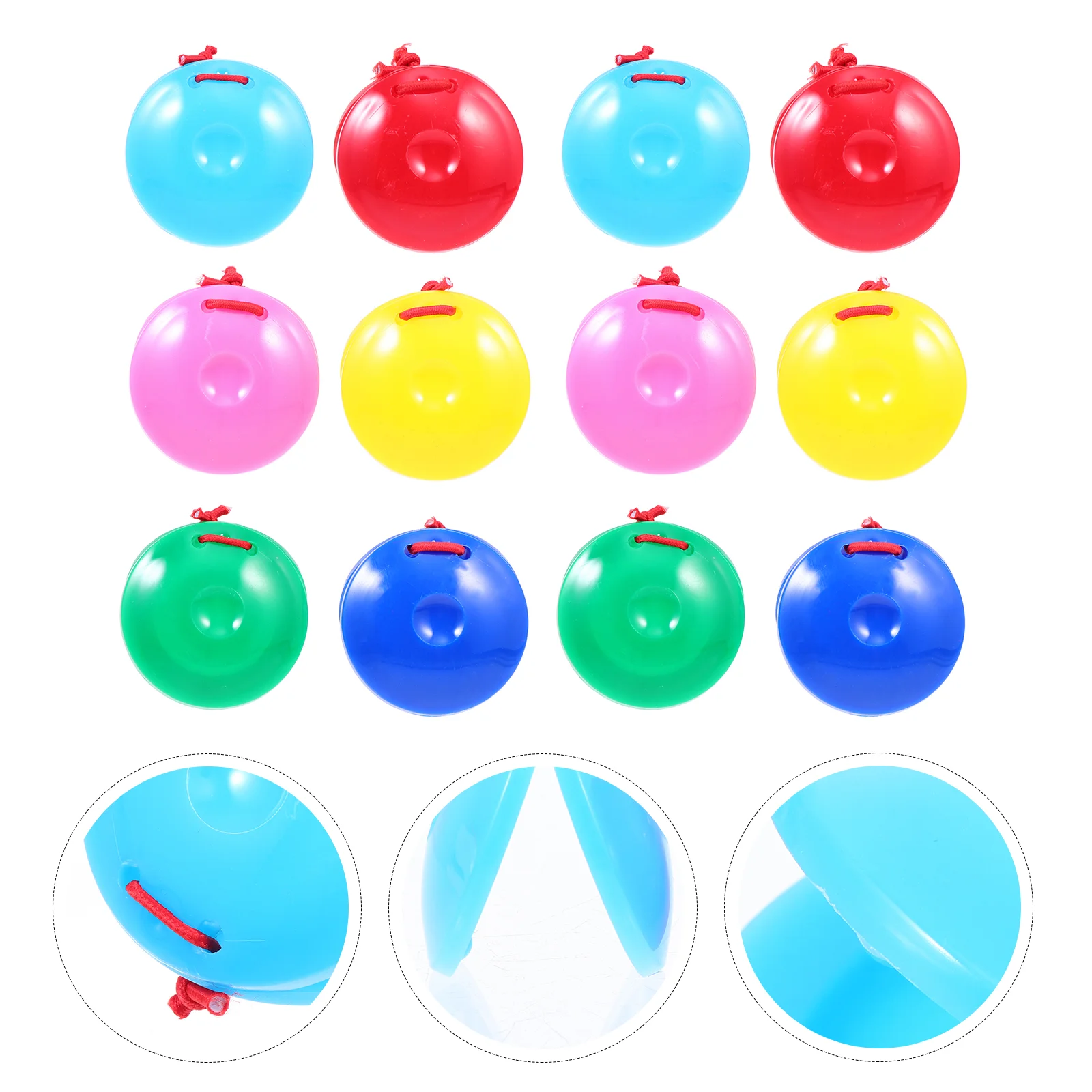 

24Pcs Castanets Percussion Musical Instruments Kids Education Toys (Assorted Color)