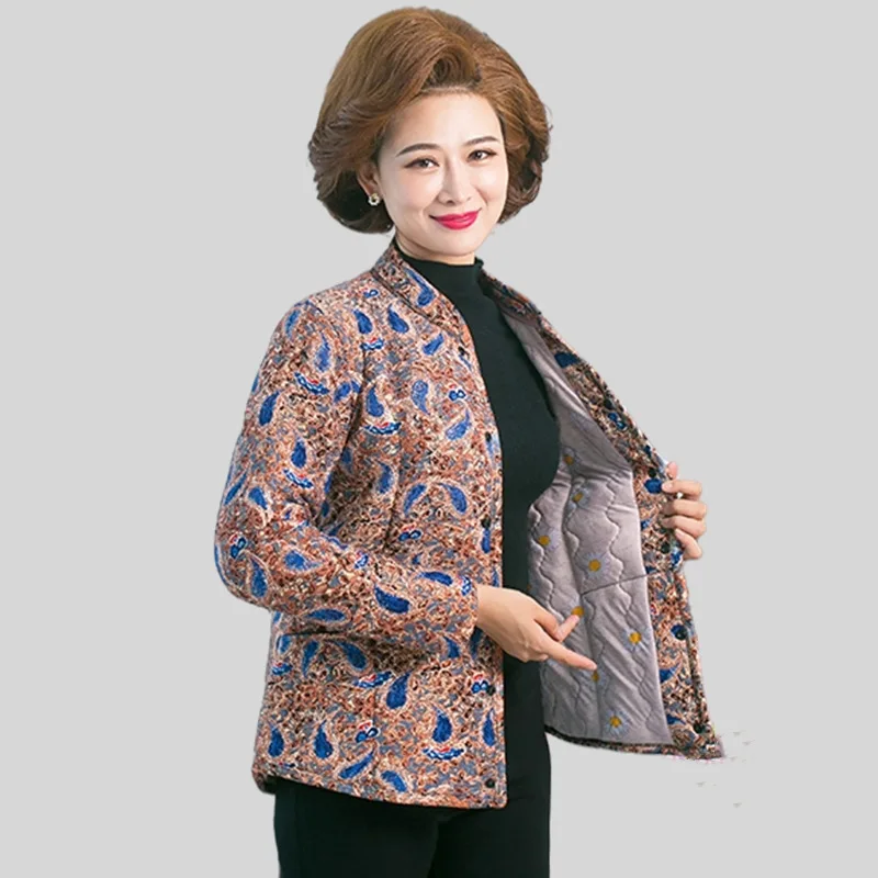 

Women Oversize Hood Parka Female Autumn Long Sleeve Single Button Warm Coats Ladies Cotton Padded Jackets Fashion Outerwear G190