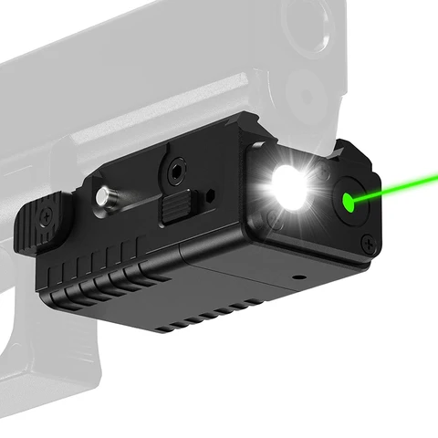 Тактический фонарик MDGRWY MDG55, 700 лм, USB, перезаряжаемый красный/зеленый лазерный фонарь, комбинированное оружие с подставкой, фонарик для рельса 20 мм