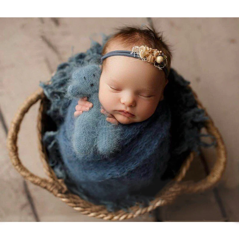 

Photography Props Rattan Bamboo Baskets Baby Photo Bed Posing Props Infant Bebe Studio Shoot Accessories Full-moon Baby