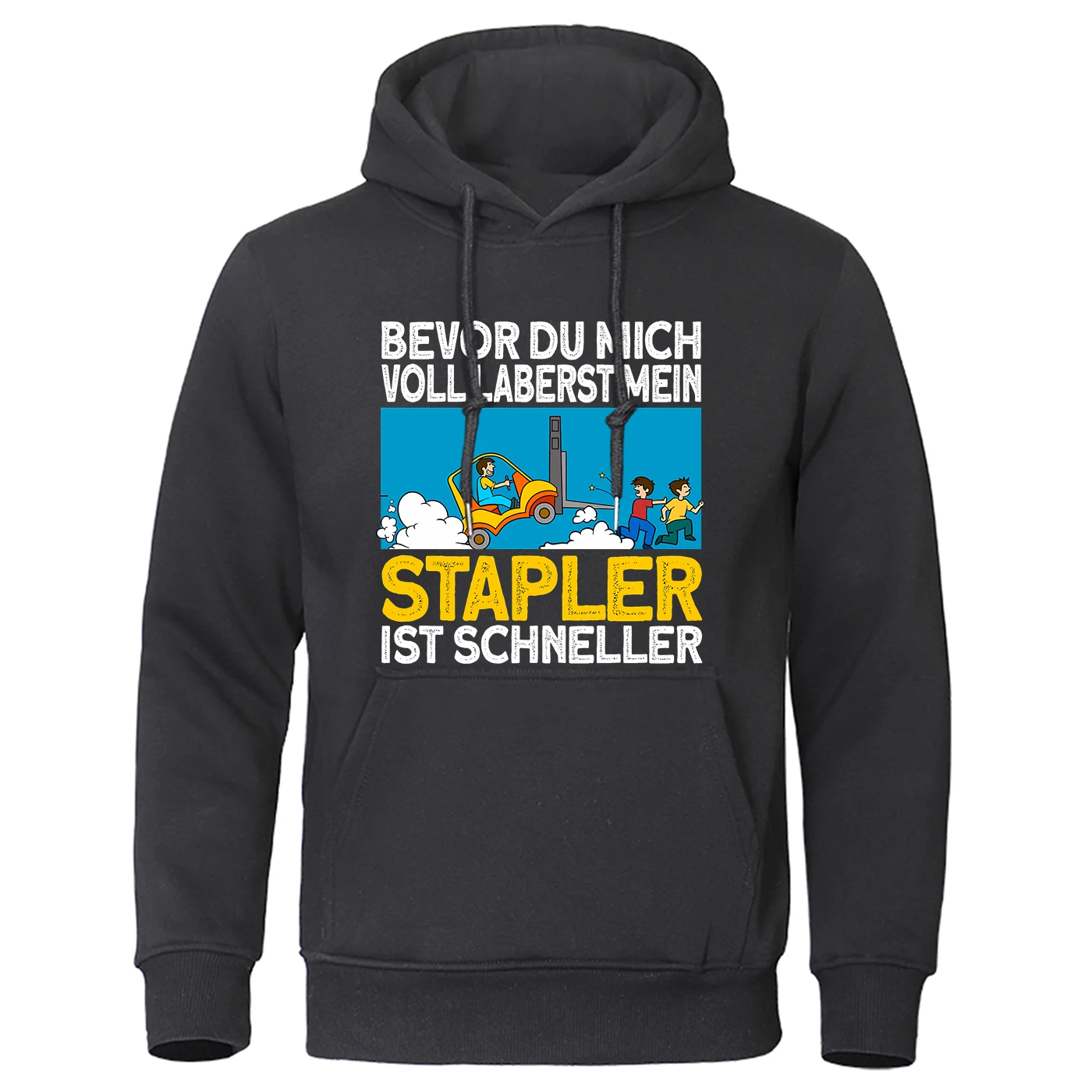 Bevor Du Mch Woll Laberst Nain Prints Толстовка Мужская уличная повседневная толстовка Осенний