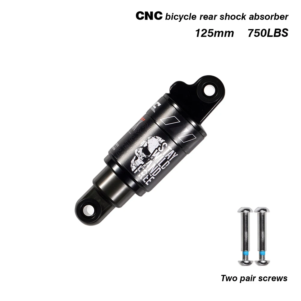 

MTB Bike Shock Absorber With Screws Bicycle Air Rear Shock Lockout 120/125/150/165/185/190/200mm Cycling Accessories