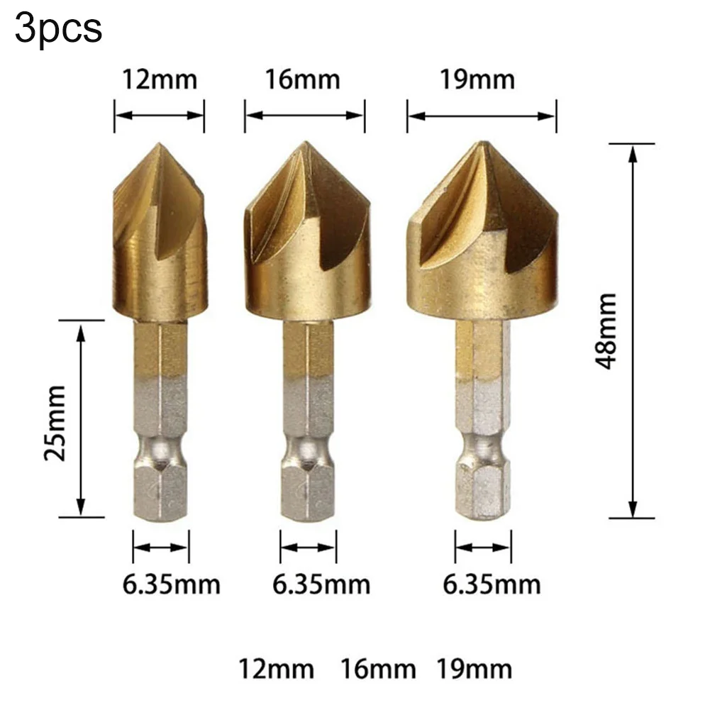 Угловая флейта зенкер зеркальная фреза счетчик сверл из быстрорежущей стали для