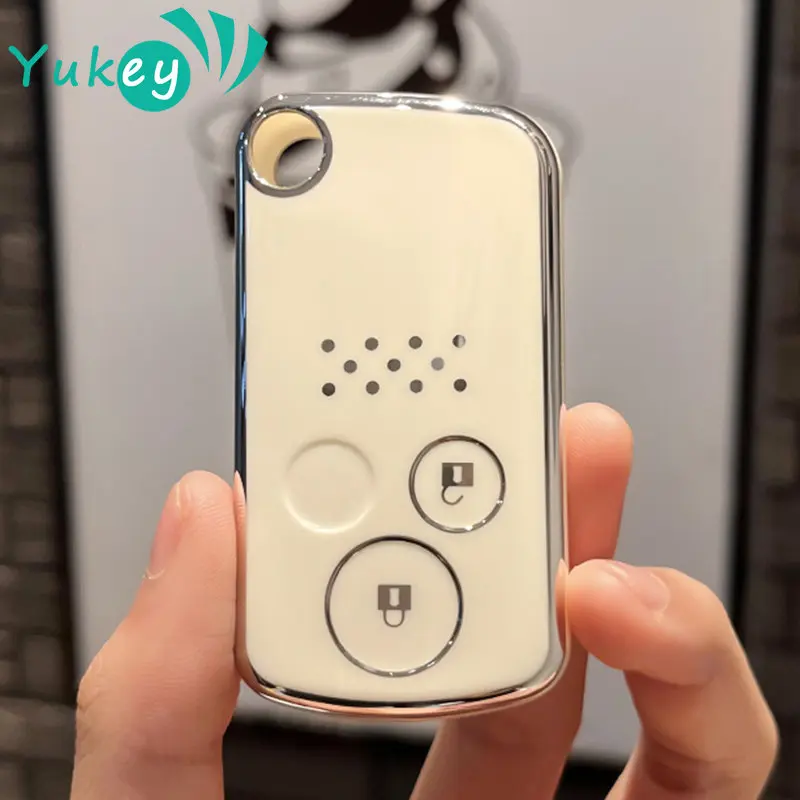 

Для Honda Accord CIVIC CRV Fit 2006 - 2015 2 3 кнопки ТПУ чехол для автомобильного ключа зеркальный Чехол-держатель сумка-Брелок Защитный брелок