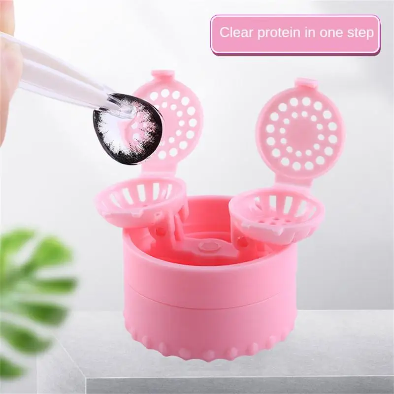 

Contact Lens Case Ultrasonic High Frequency Vibration Cleaner Contact Lenses Cleaning Tools Portable Contact Lens Washer Holder