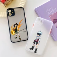 yndfcnb shaman king phone case for iphone x xr xs 7 8 plus 11 12 13 pro max 13mini translucent matte shockproof case