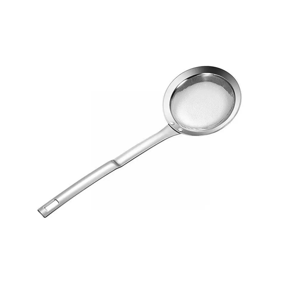 

Стальной тонкий дуршлаг с длинной ручкой
