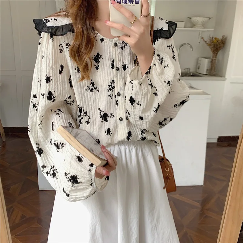 

Cheap wholesale 2021 spring autumn new fashion casual ladies work women Blouse woman overshirt female OL shirt BAt9354H