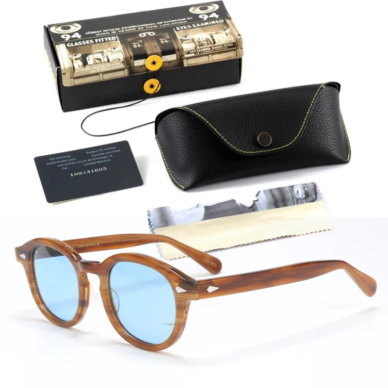 Мужские солнцезащитные очки Johnny Depp Lemtosh ацетатная оправа