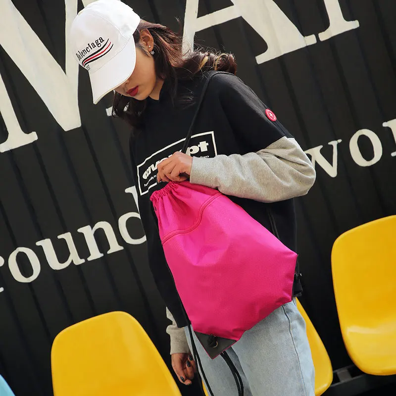 Gym Sports Bag Female Weekend Luggage Travel Yoga Backpack Men Women's Drawstring Bolsas For Shoes Male Large Cycling Basketball