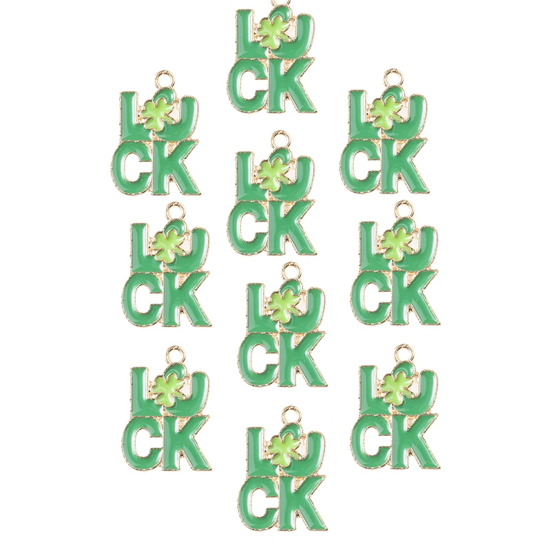 Модные красивые зеленые подвески 10 шт. для женщин и девушек Подвесные серьги