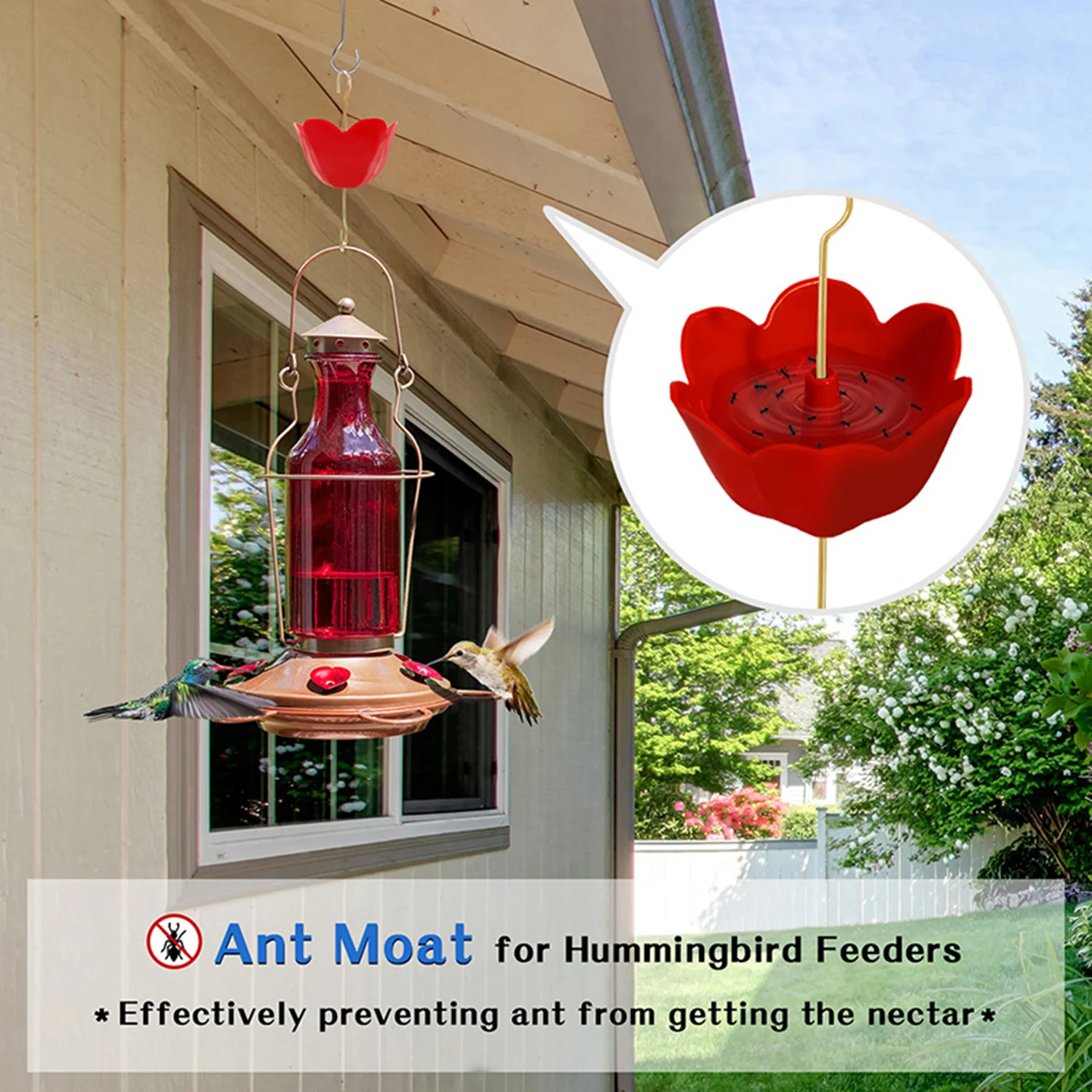 

Hummingbird Feeder Hook Ant Moat Insect Protection Trap Bird Feeder Garden Feeding Bird Feeder Outdoor Indoor Pet Feeding Tools