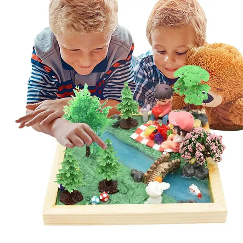 

Miniature Ornaments Kit Set For DIY Fairy Garden Bonsai Dollhouse Ocean Beach Micro-Landscape Decoration Christmas Gift For Kids