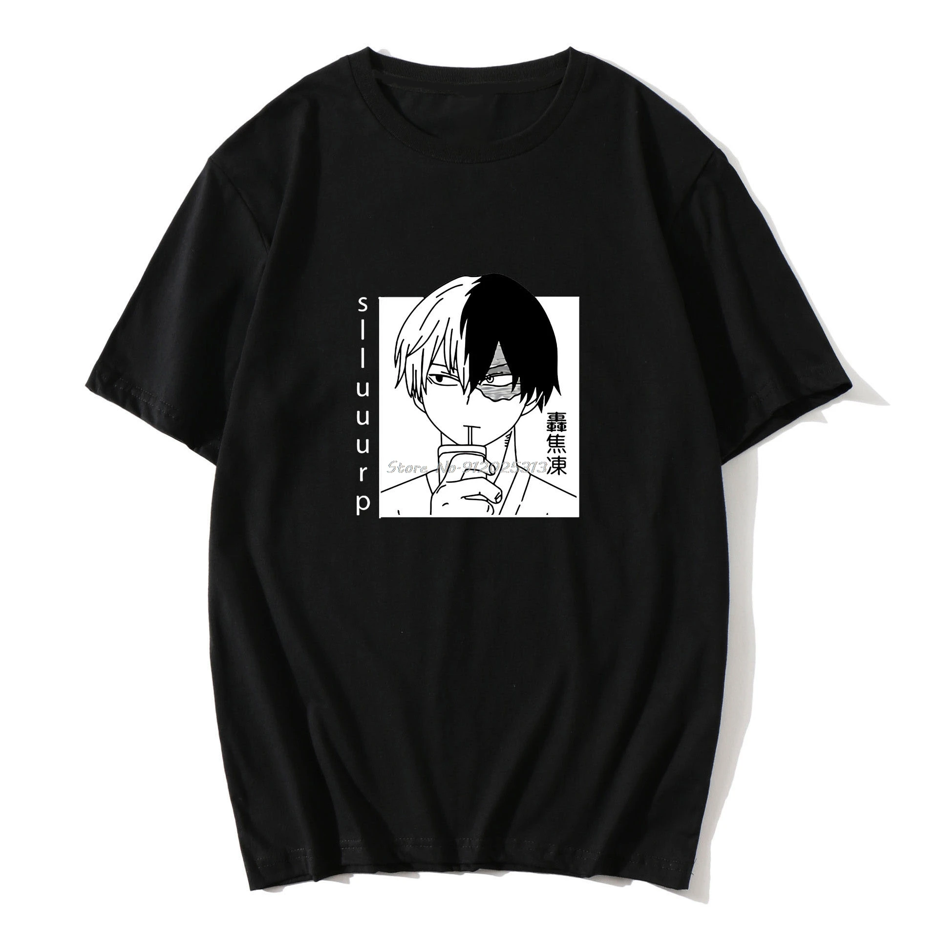 

Todoroki Shoto My Hero моя Академия футболки для мужчин Boku No Hero Академия Топ японское аниме хлопковая футболка