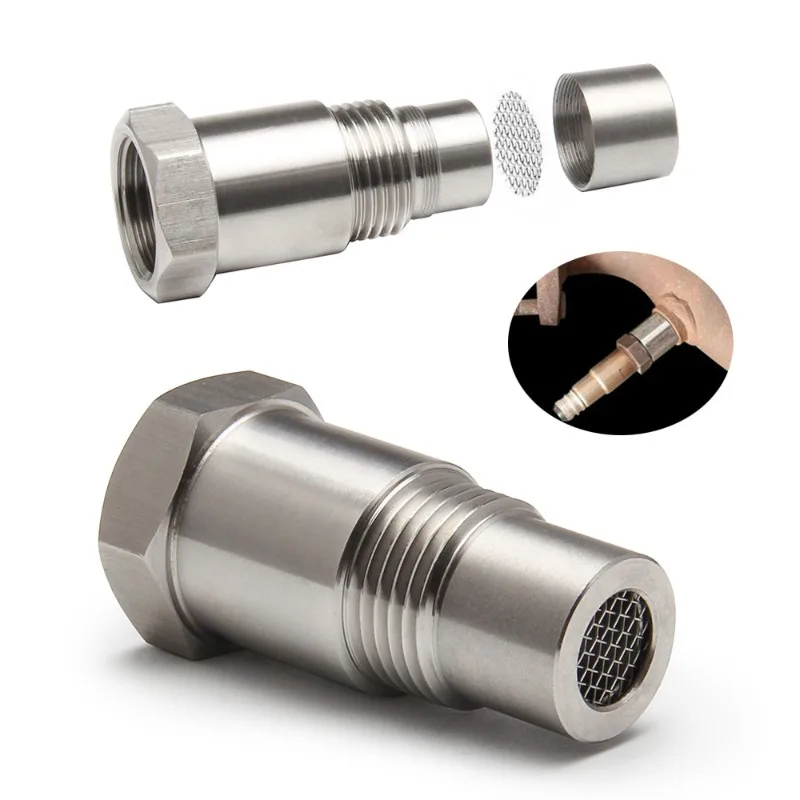 

Universal Extension Filter Oxygen O2 Sensor Connector Extender Spacer Internal Thread M18*1.5 Stainless Steel Adapter Auto Parts