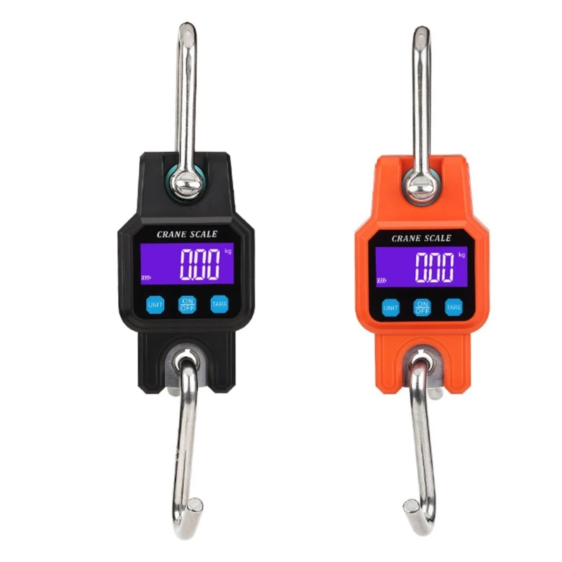 

Micro Crane Scale 300kg USB Rechargeable Digital Scale Heavy Duty Hanging Hook Scales Digital Stainless Steel Weight Balance