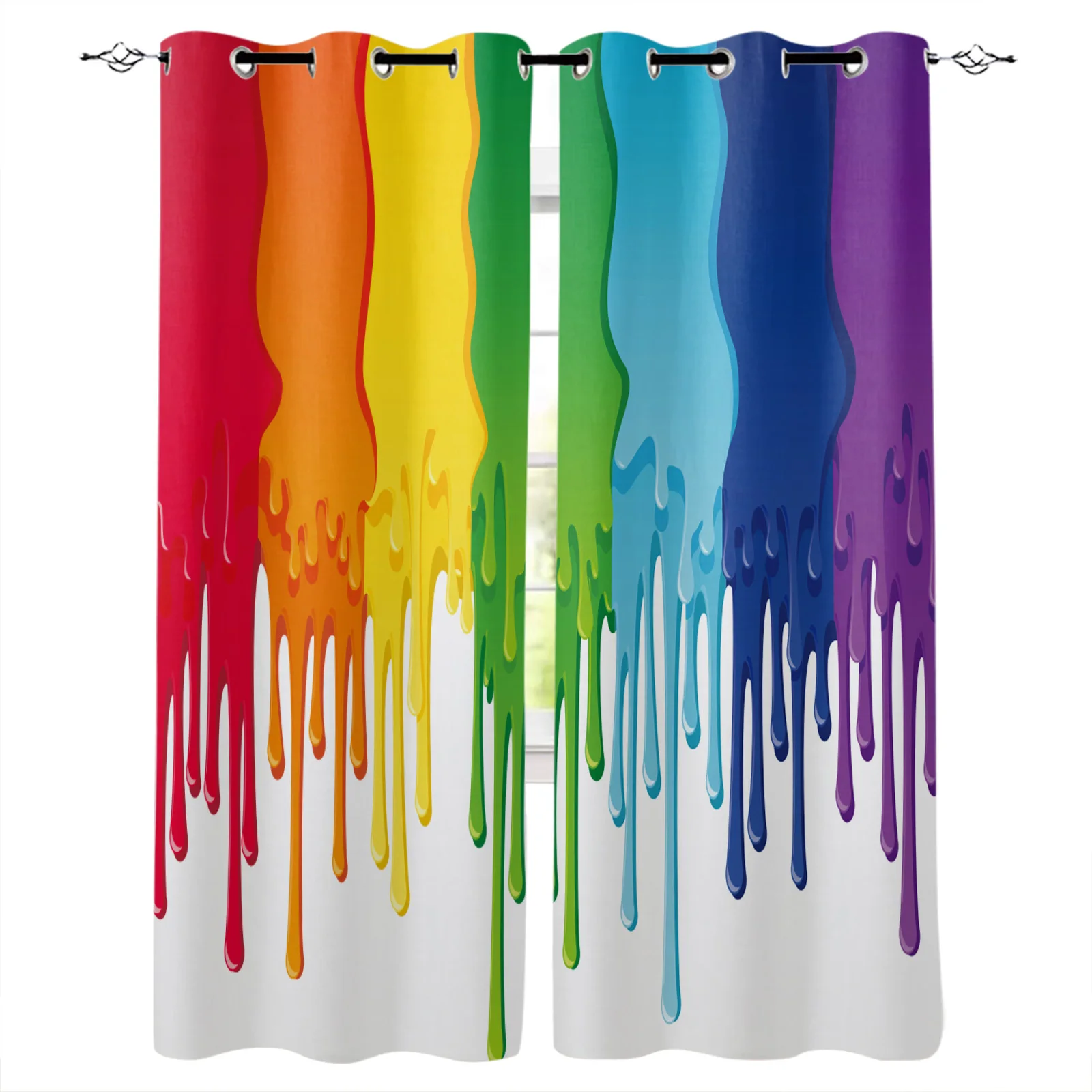 

Цветные затемняющие шторы с рисунком, декоративные оконные занавески для спальни, гостиной