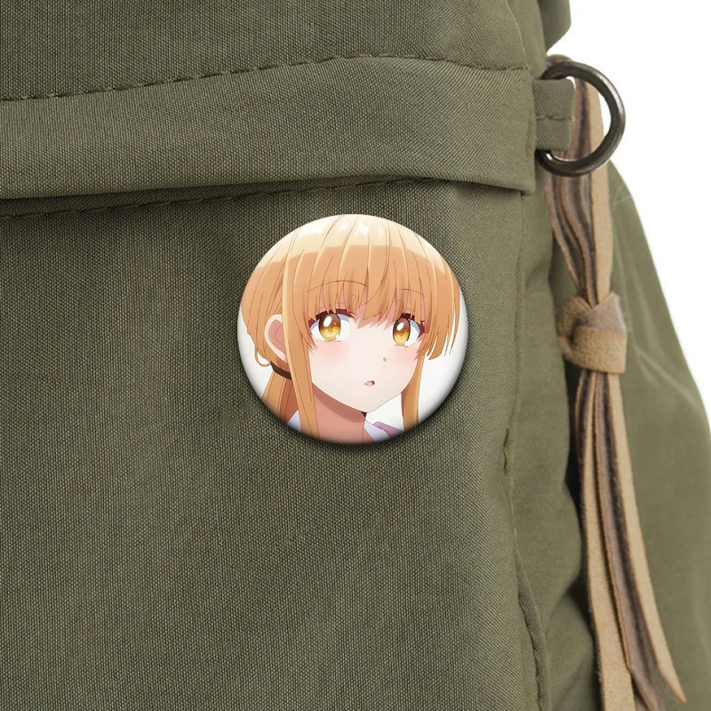 Фото Аниме Otonari No Tenshi-sama Ni Itsunonika Damashinin Ni Sareteita Ken Броши Pin Shiina Mahiru, FujiMiya Amane Значок Декор Сумки №4