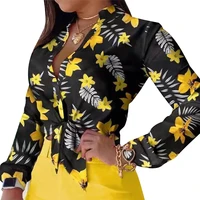 sexy womens shirt long sleeve fashion woman floral blouses 2022 female shirts and blouse basic ladies tops ol women clothing
