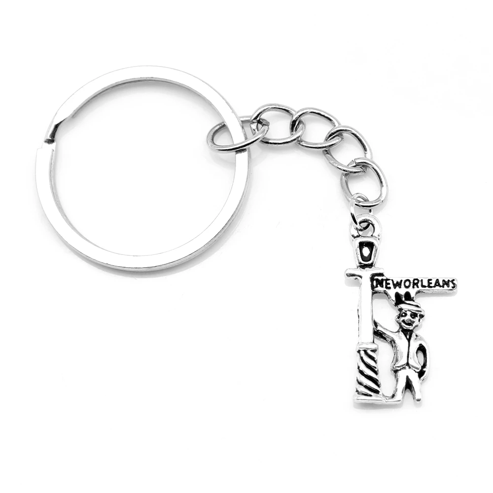 

1pcs Antique Silver Color 15x26mm Corkscrew Keychain Handmade Jewerly Diy