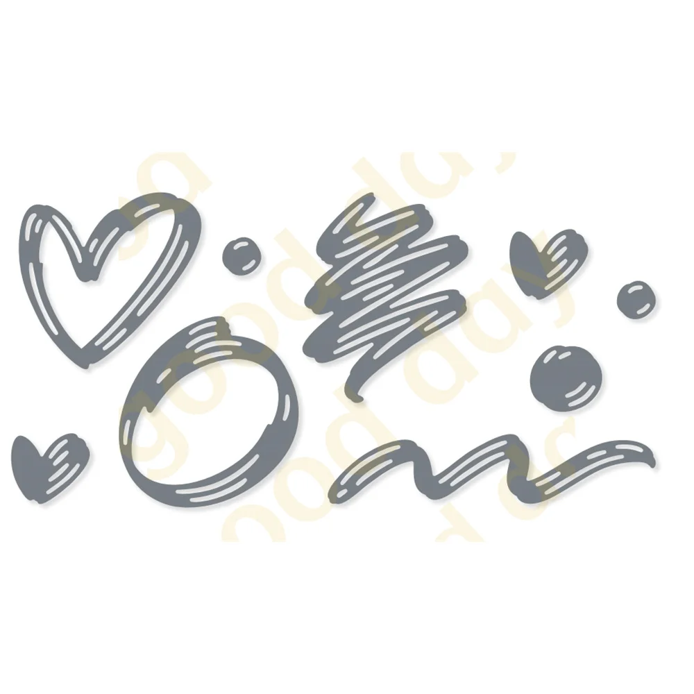 

New 2022 Arrival heart pattern Metal Cutting Dies Sets for DIY Craft Making Greeting Card Scrapbooking sell like hot cakes