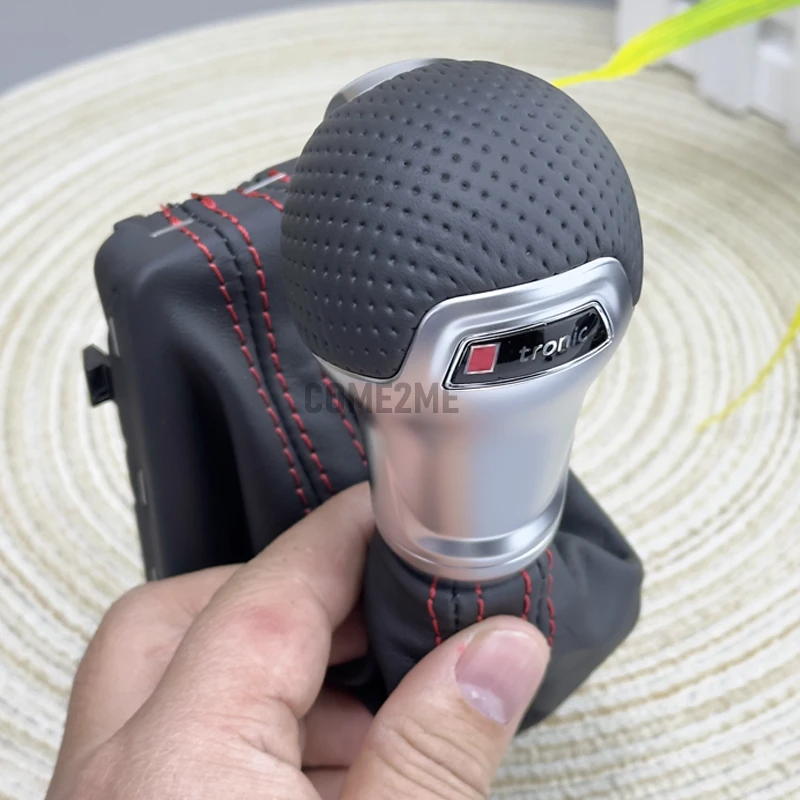 

Головка ручки автоматического рычага переключения передач для Audi A3 S3 RS3 S6 RS6 A7 A6 Golf 7 7.5 GTI Ручка переключения передач с пылезащитной крышкой LHD