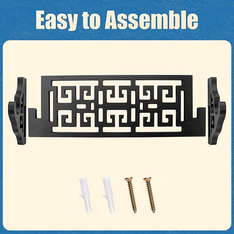 Hollow-Carved Sword Wall Mount Hook Katana Holder Display Hanger For Tanto Samurai Sword,Rapier Lightsaber,Cosplay Stand