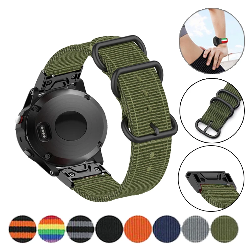 

Ремешок нейлоновый для наручных часов Garmin Enduro Fenix 6X Pro Fenix 5X 3 3HR спуск MK1 Fenix 6 5 935 945 S60