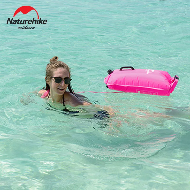 Naturehike Swimming Waterproof Bag Large Capacity Inflatable Bag Multifunctional Air Drift  Bag Floating 28l Dual Airbags Buoy