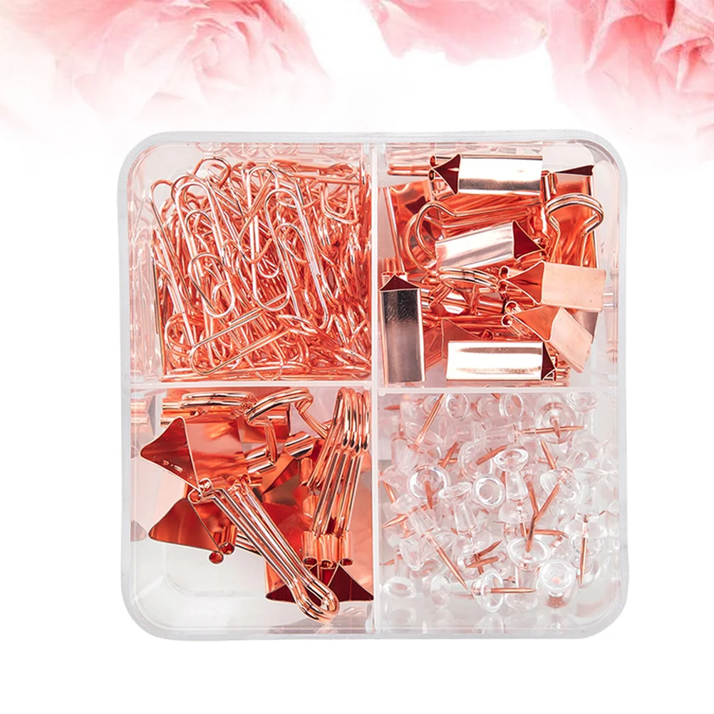 

1pc Push Pin Binder Clips Paper Clip Set Combo Practical All In One Office Supplies for Office Daily Use