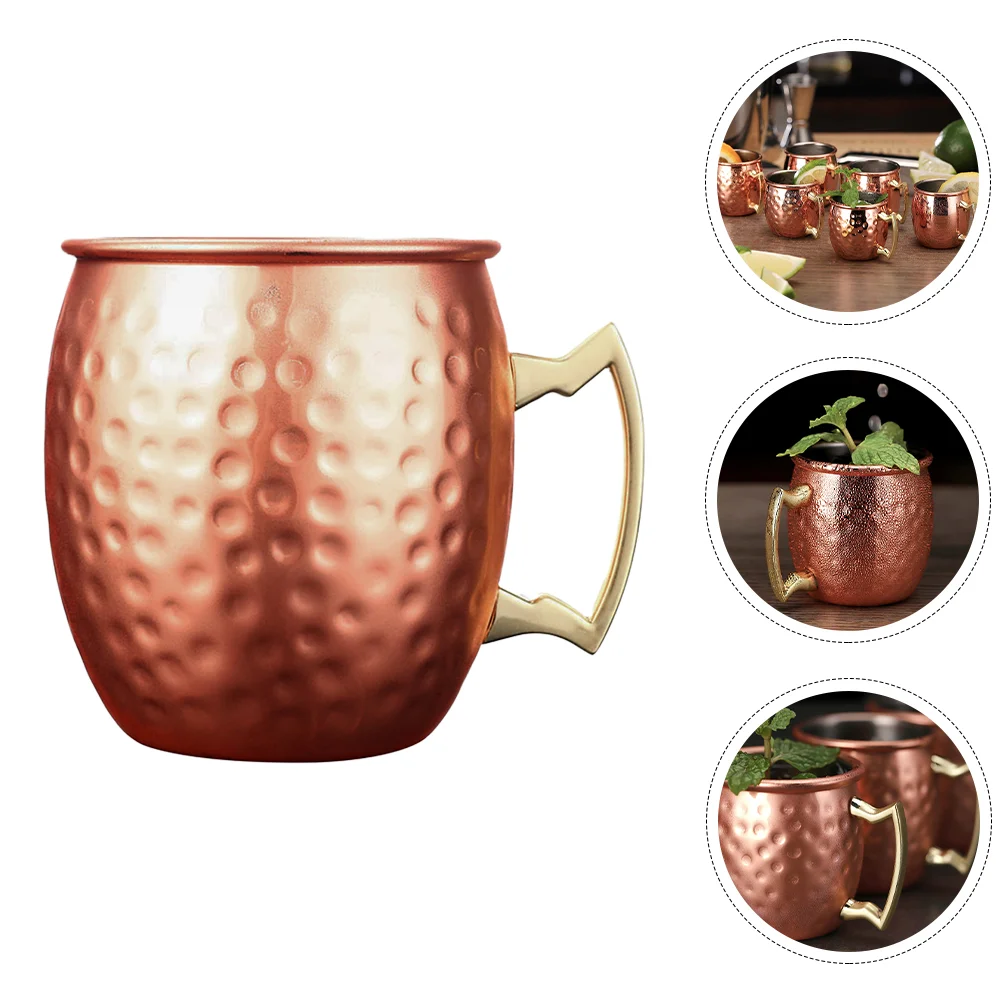 

Steel Coffee Mug Bar Cocktail Cup Steel Tumbler Cup Portable Cup Hammered Copper Cups Cola Cup Mule Cup