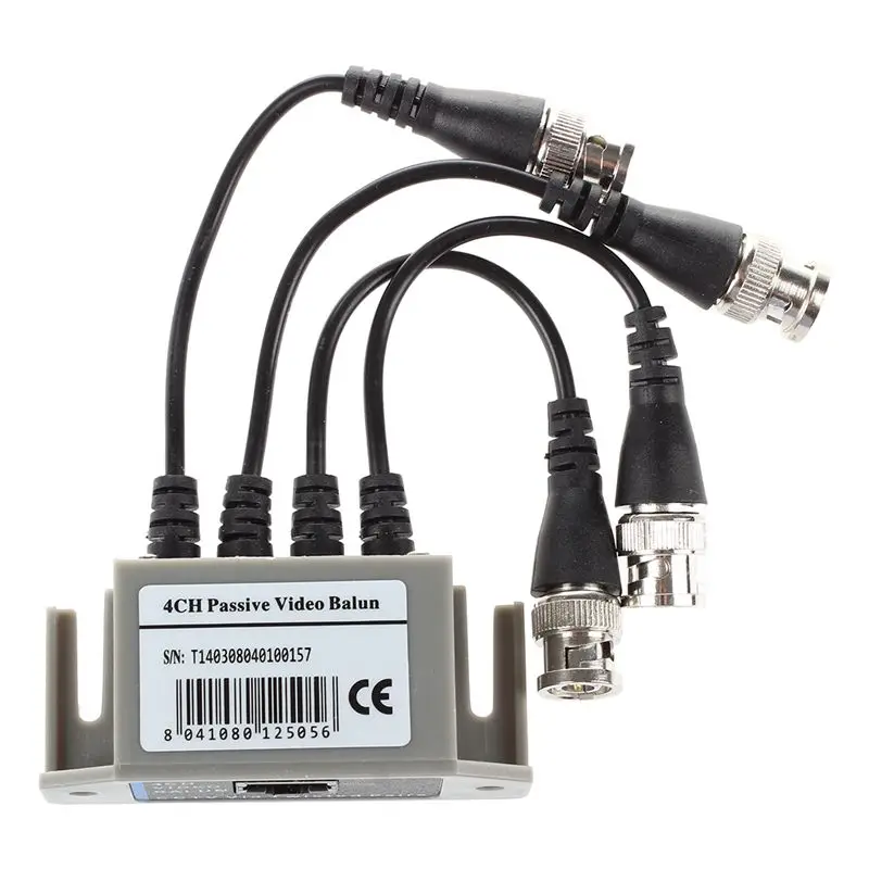 

4-Channel Video Balun BNC UTP CAT5 Transmitter for CCTV/ Surveillance Camera Trend