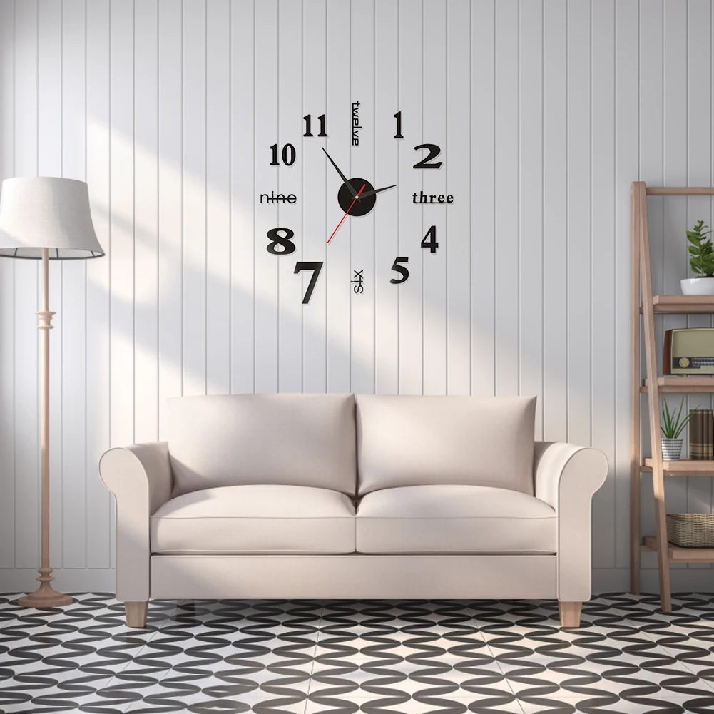 

3D настенные часы зеркальные настенные стикеры s креативные самодельные часы съемные художественные наклейки стикер домашний Декор Гостиная кварцевые иглы Лидер продаж