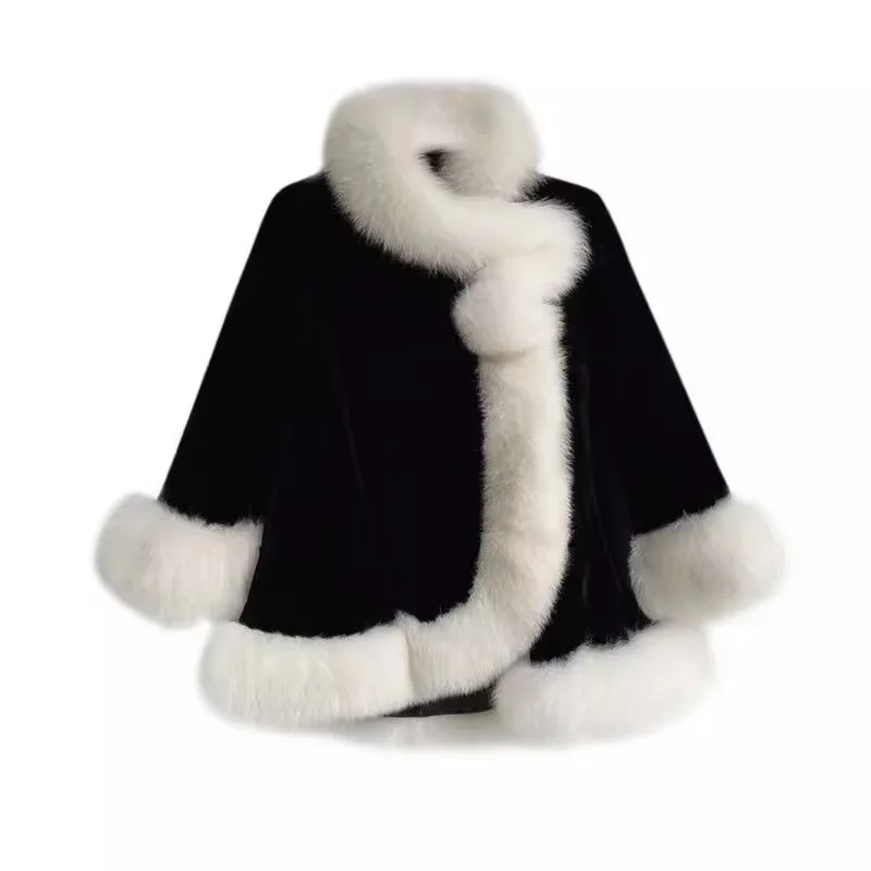 Новинка Осень-зима 2024 пальто из искусственного меха норки Женская плотная и